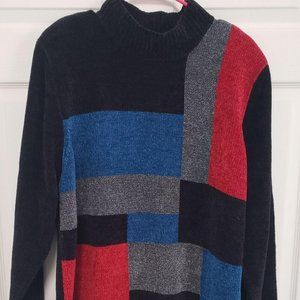 Alfred Dunner Vintage Color Block Sweater Size 2x